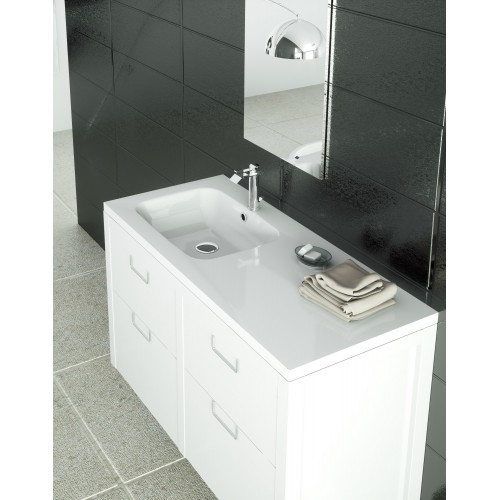 Lavabo Cerámico Seno Desplazado 81X46